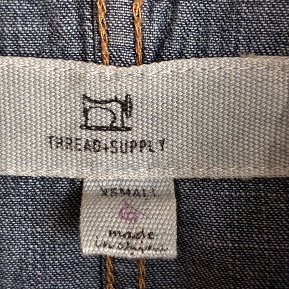 2 for $20 Thread & Supply Denim Shirt with Pearl snaps - Picture 4 of 8